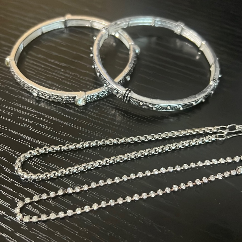 Silver Bracelet Set